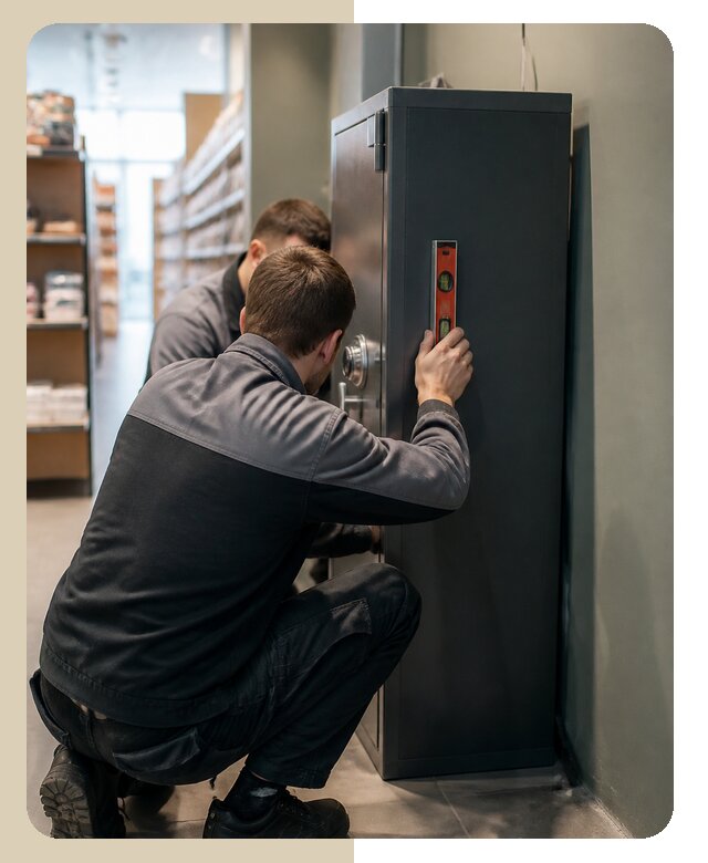 Профессиональная установка сейфа в магазине в Канске